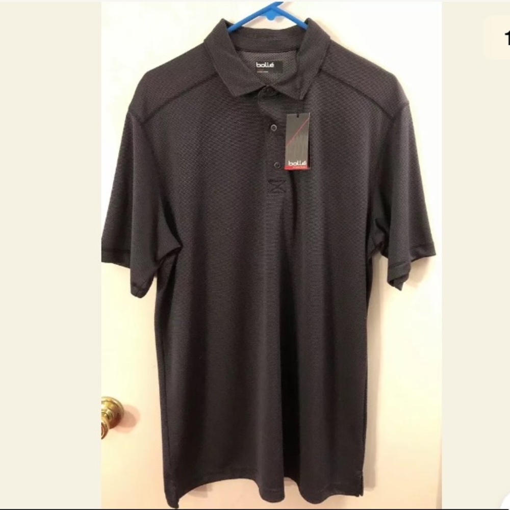 NWT Bolle' Men’s Breathable Fabric Sport Polo Sz L